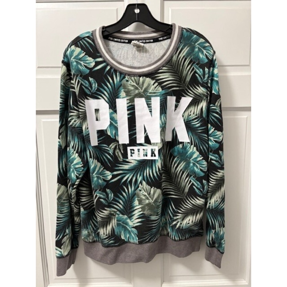 Medium PINK Victoria's Secret Tropical Limited Edition Crewneck Sweater